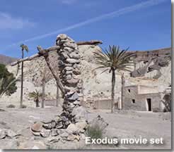 Exodus movie location in Sierra Alhamilla Almeria