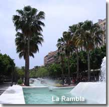 La Rambla in Almeria city centre