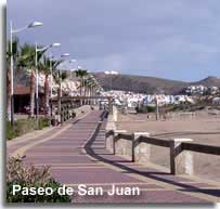 Promenade beside the San Juan beaches