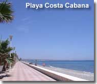 Costa Cabana beach and sea front promenade