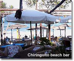 Chiringuito beach bar on Mojacars Cantal beach