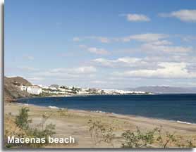 Macenas beach with views to Mojacar
