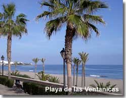 Playa del la Ventanicas with views up Mojacars coastline