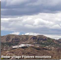 Bedar village in the Filabres mountain setting