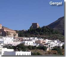 Gergal castle on the GR148 walking route in Andalucia