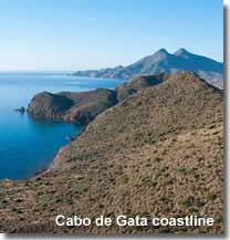 Cabo de Gata coastline in Spain