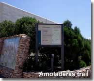 Starting point of the Las Amoladeras walking route of Cabo de Gata