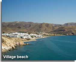 traditional village and resort beach in the Cabo de Gata
