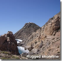 Mojacars rugged shoreline