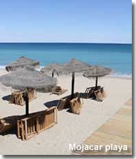 Beach of Mojacar playa holiday resort