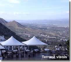 Mojacar terrace with superb valley views