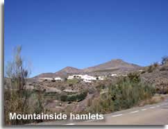 Mountainside hamlet in the Sierra de las Estancias in Almeria