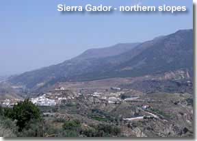Sierra Gador mountains slopes