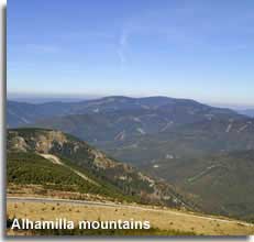 Alhamilla mountain top landscape