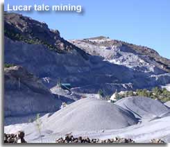 Talc mining in the Sierra de Lucar