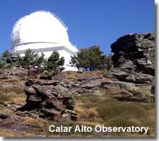 Calar Alto Observatory in the Filabres mountains of Almeria