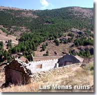 Mines and ruins of Las Menas village in the Filabres mountains of Almeria
