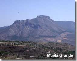 Muela Grande mountain in the Sierra Maria Natural Park in Spain