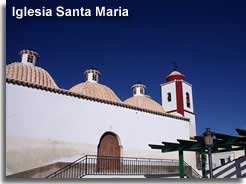 Santa Maria church in Somontin village in the Estancias mountains of Almeria