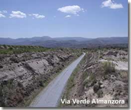Via verde walking trail of the Almanzora