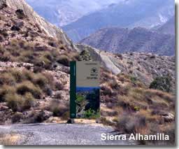 Walking routes in the Sierra Alhamilla in Almeria Spain